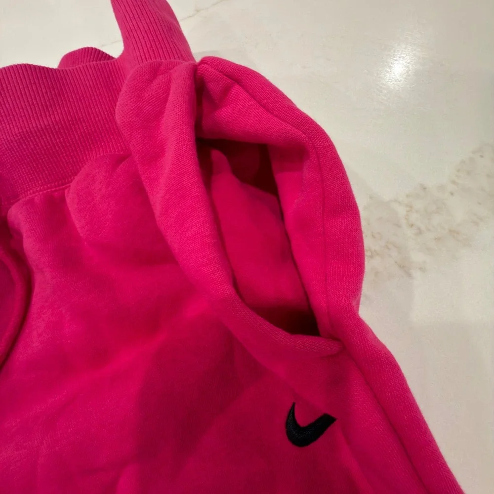 Nike Phoenix Fleece High Waisted Joggers Pink Sweatpants Womens Small Swoosh